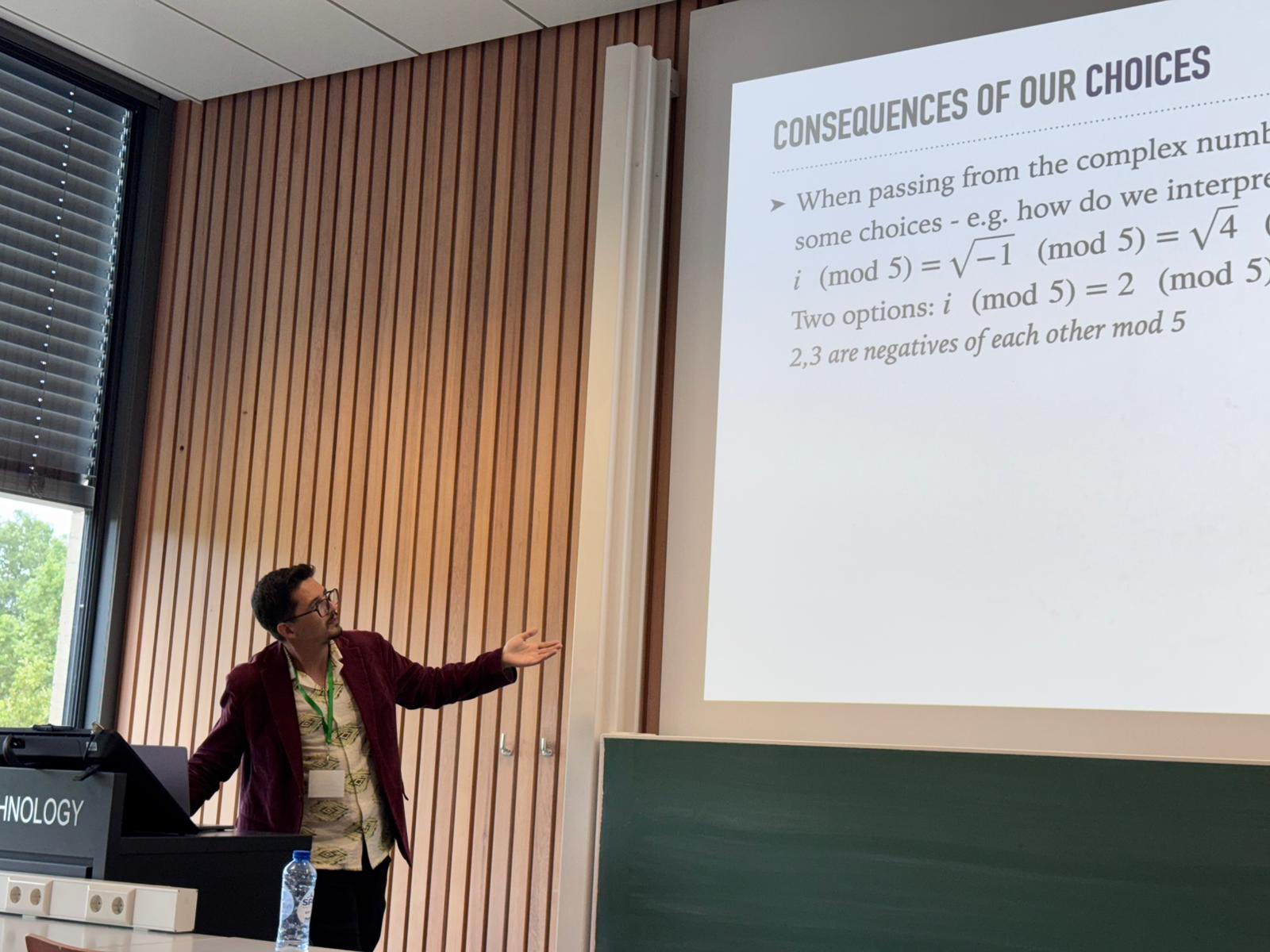 Nadir Hajouji lecturing